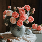 Faux Silk Peony Stem