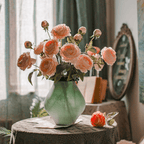 Faux Silk Peony Stem