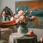 Faux Silk Peony Stem