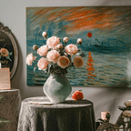 Faux Silk Peony Stem