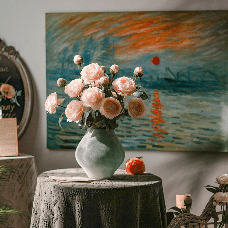 Faux Silk Peony Stem