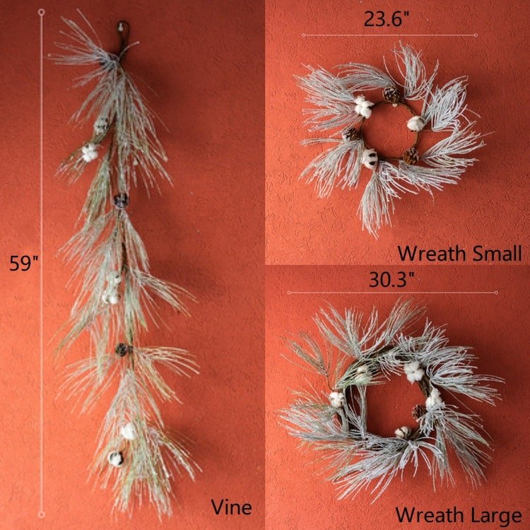 Frosted Pine Wreath or Garland