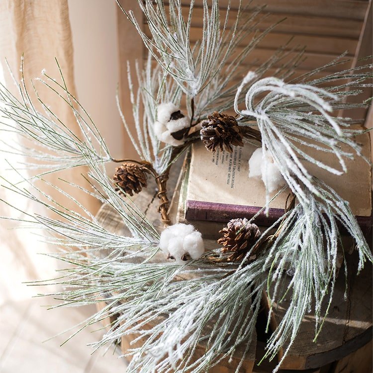 Frosted Pine Wreath or Garland