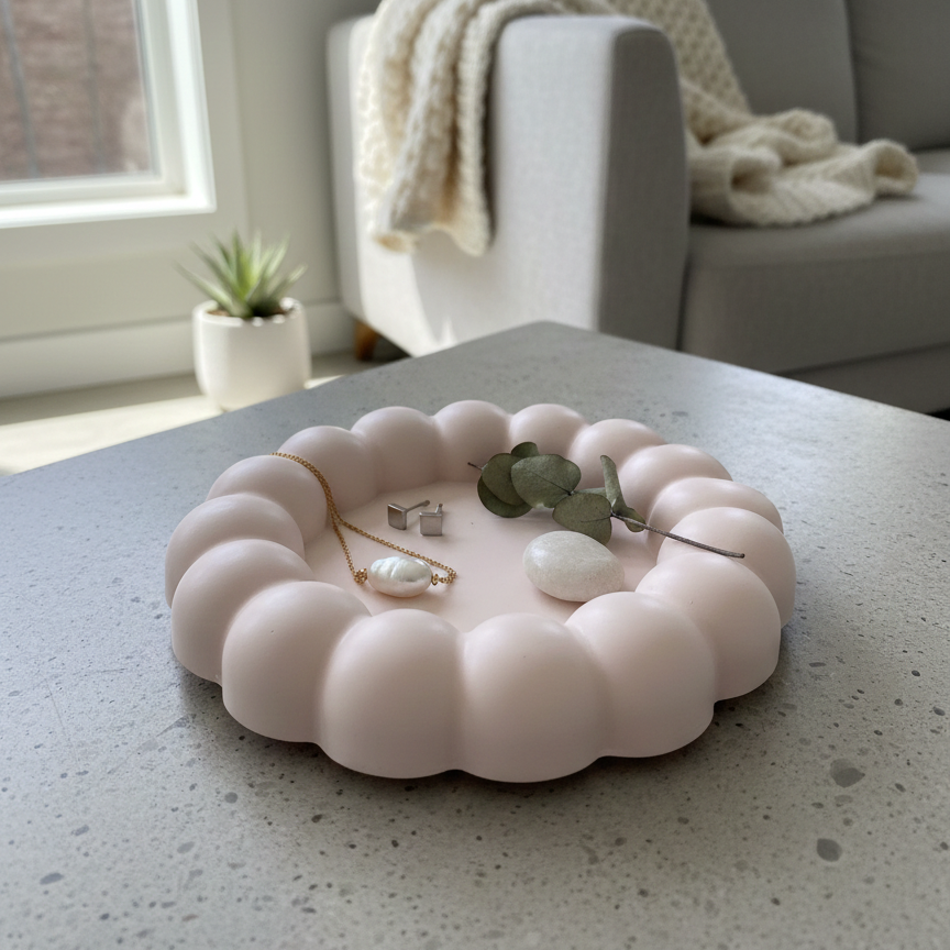 Bubble Jesmonite Trinket Tray