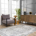 Hera Olive Boutique Washable Rug