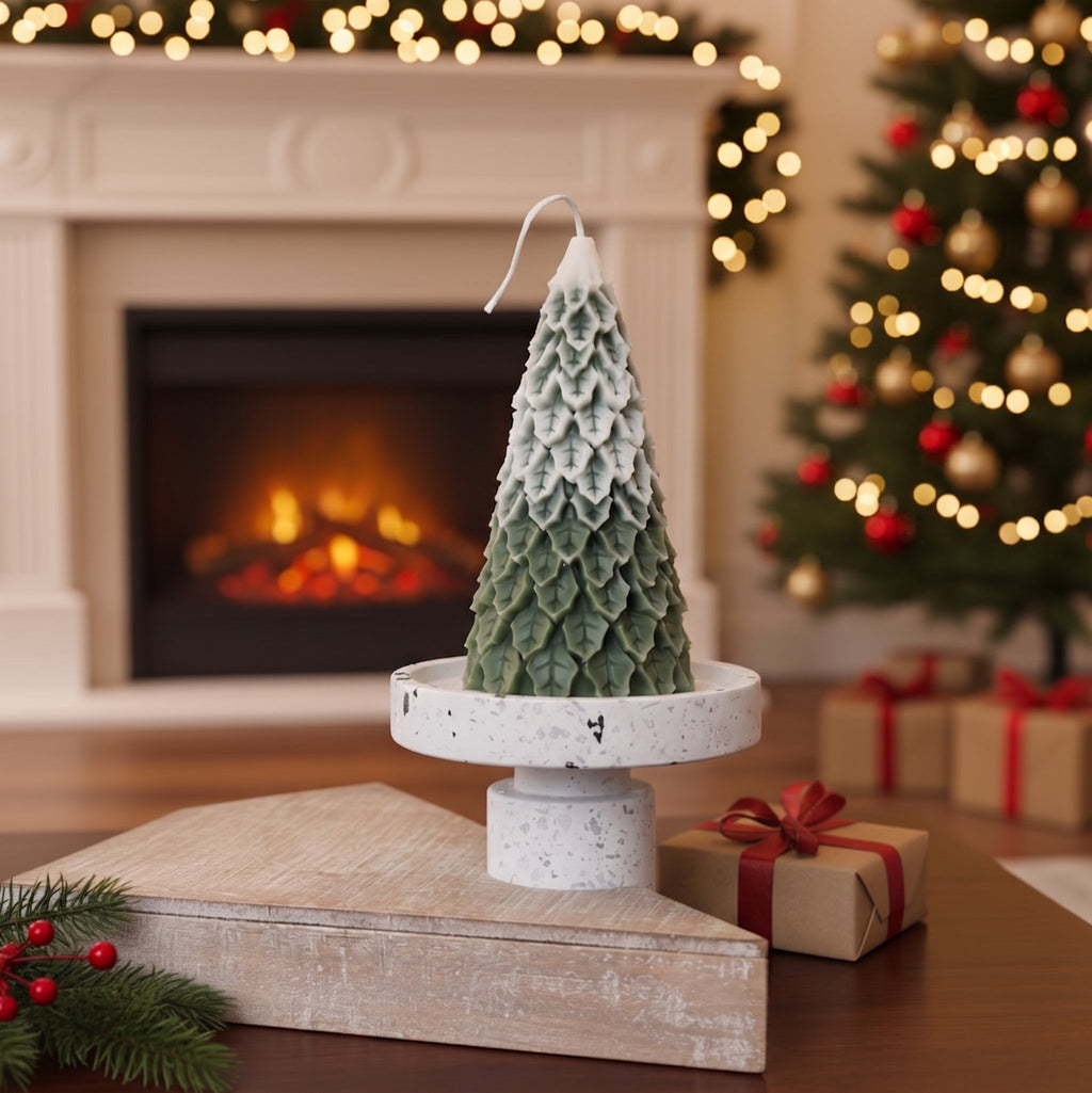 Pine Tree Sculptural Soy Candles