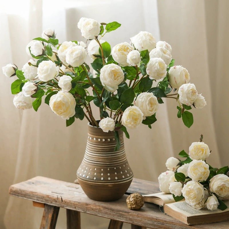 White Cabbage Rose Stem