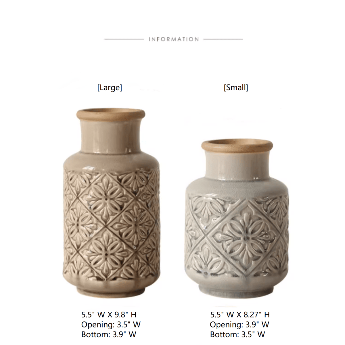 Artisan Textured Ceramic Vase
