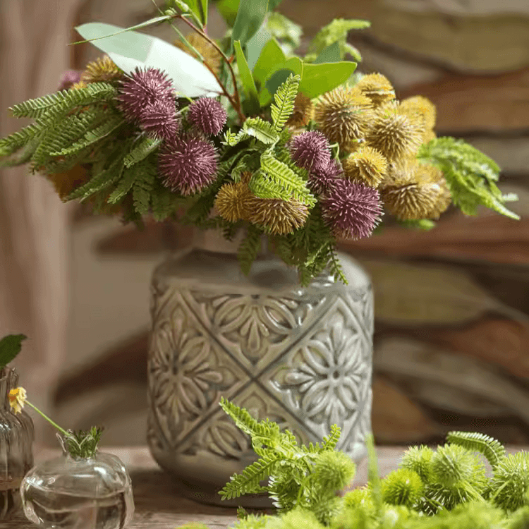 Artisan Textured Ceramic Vase