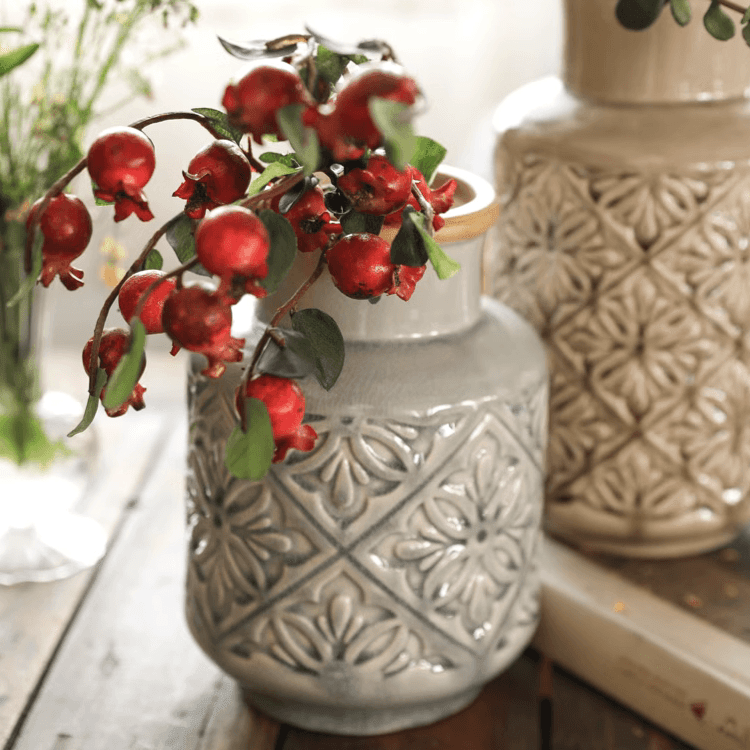 Artisan Textured Ceramic Vase