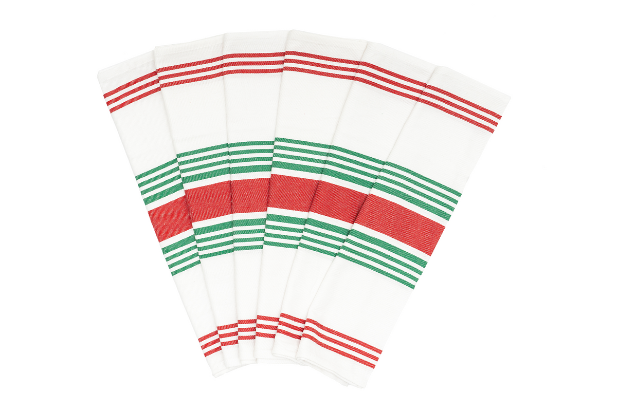 Classic Striped Cotton Kitchen Towel Set