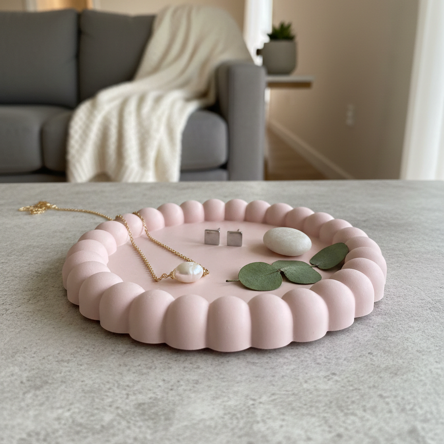 Small Bubble Jesmonite Trinket Dish