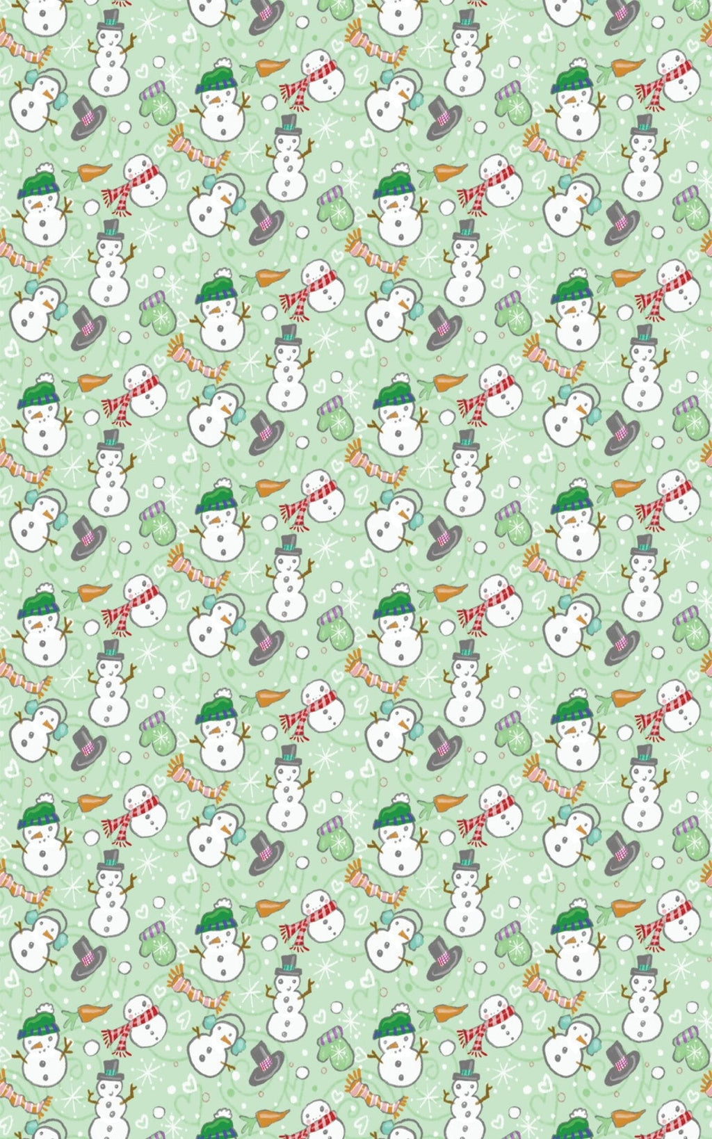 Snowmen Plentiful Wrapping Paper