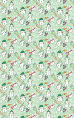 Snowmen Plentiful Wrapping Paper