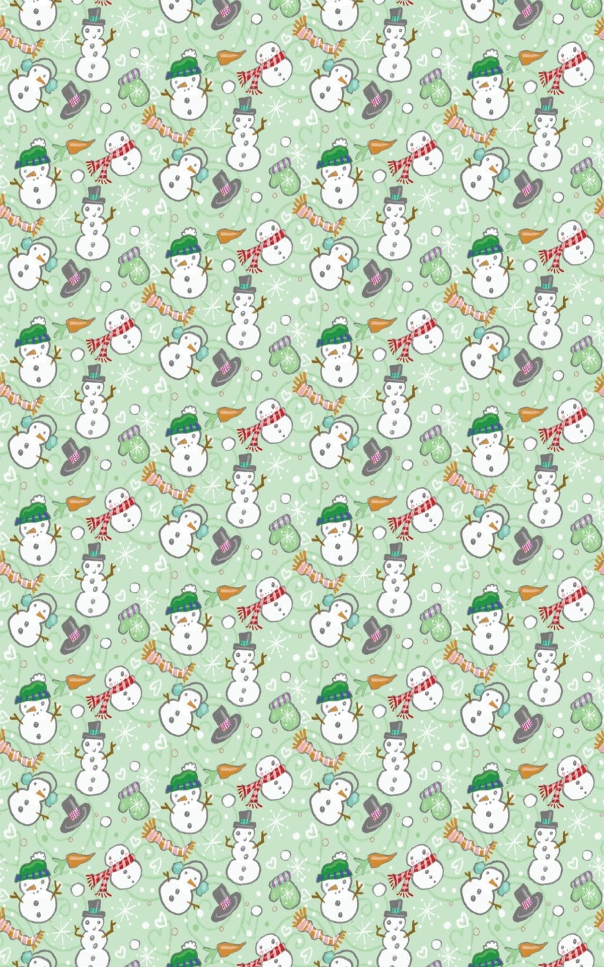 Snowmen Plentiful Wrapping Paper