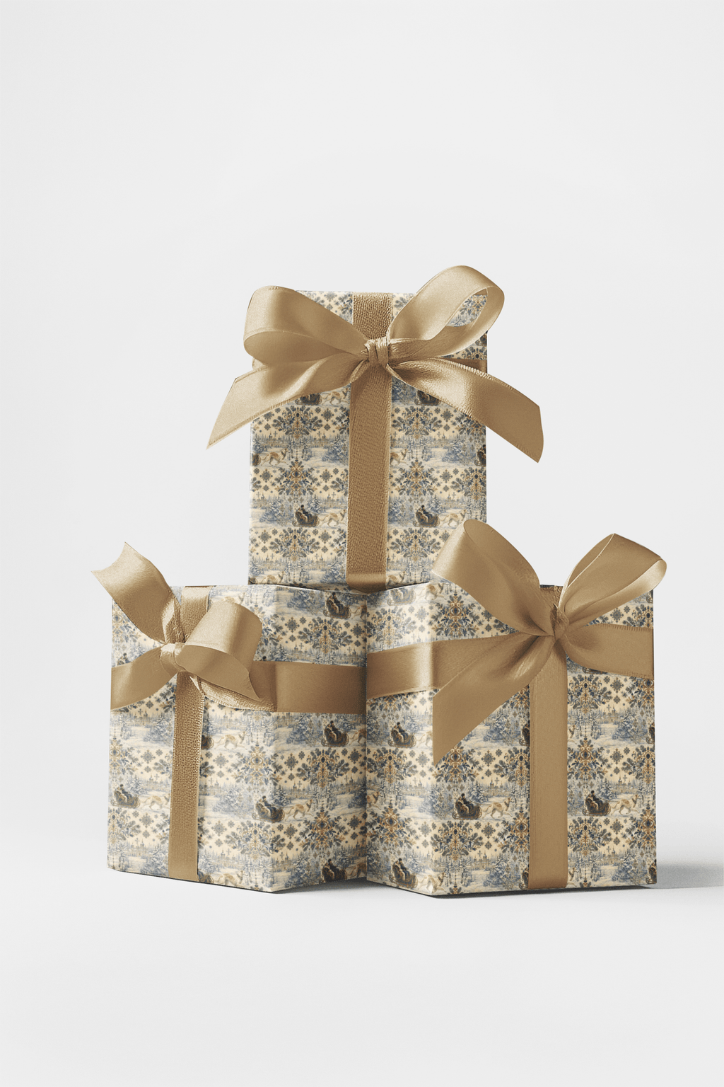 Borzois Through the Snow Wrapping Paper