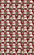 Luxury Christmas Maltese Wrapping Paper