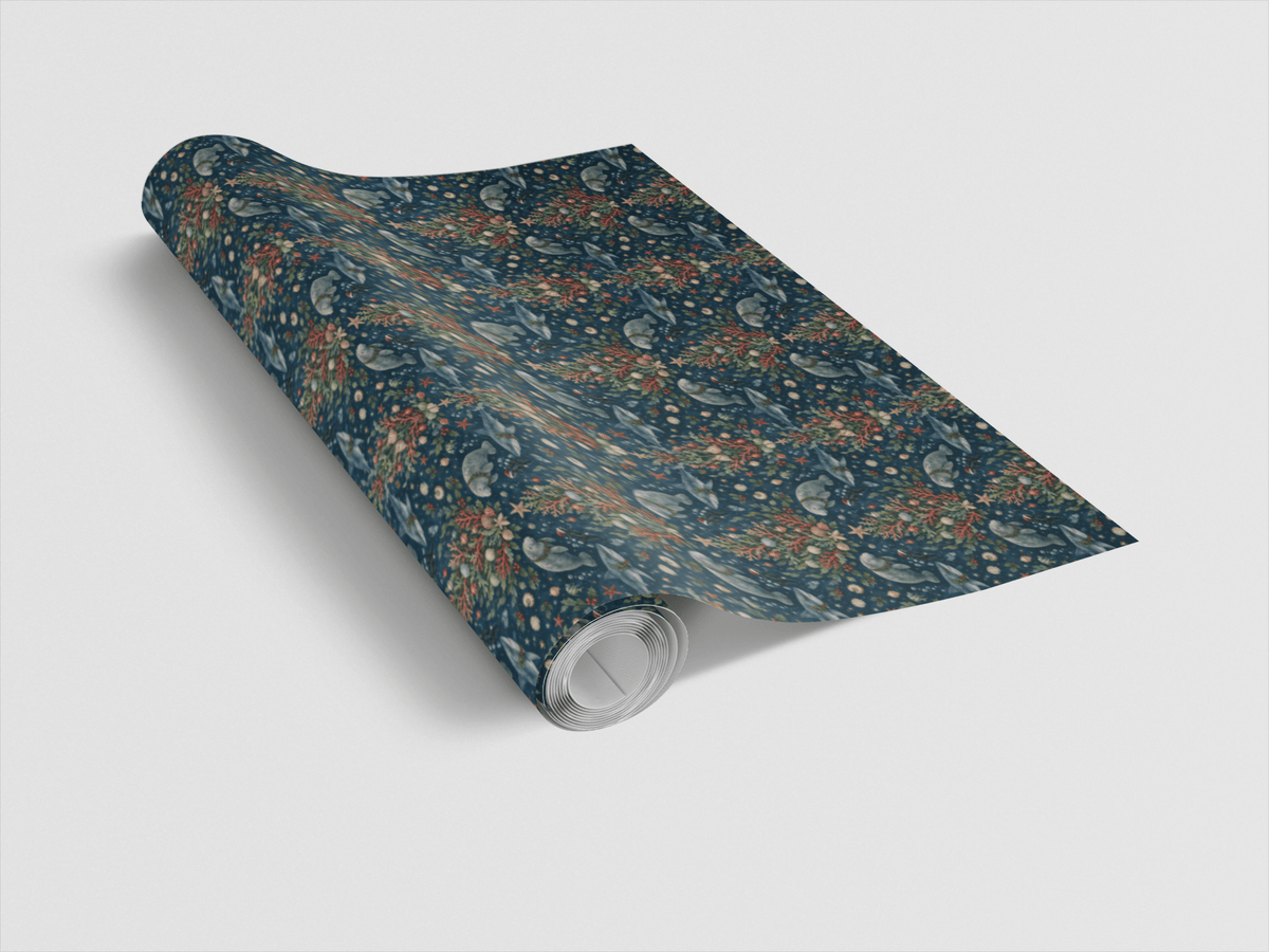 Underwater Christmas Tree Wrapping Paper
