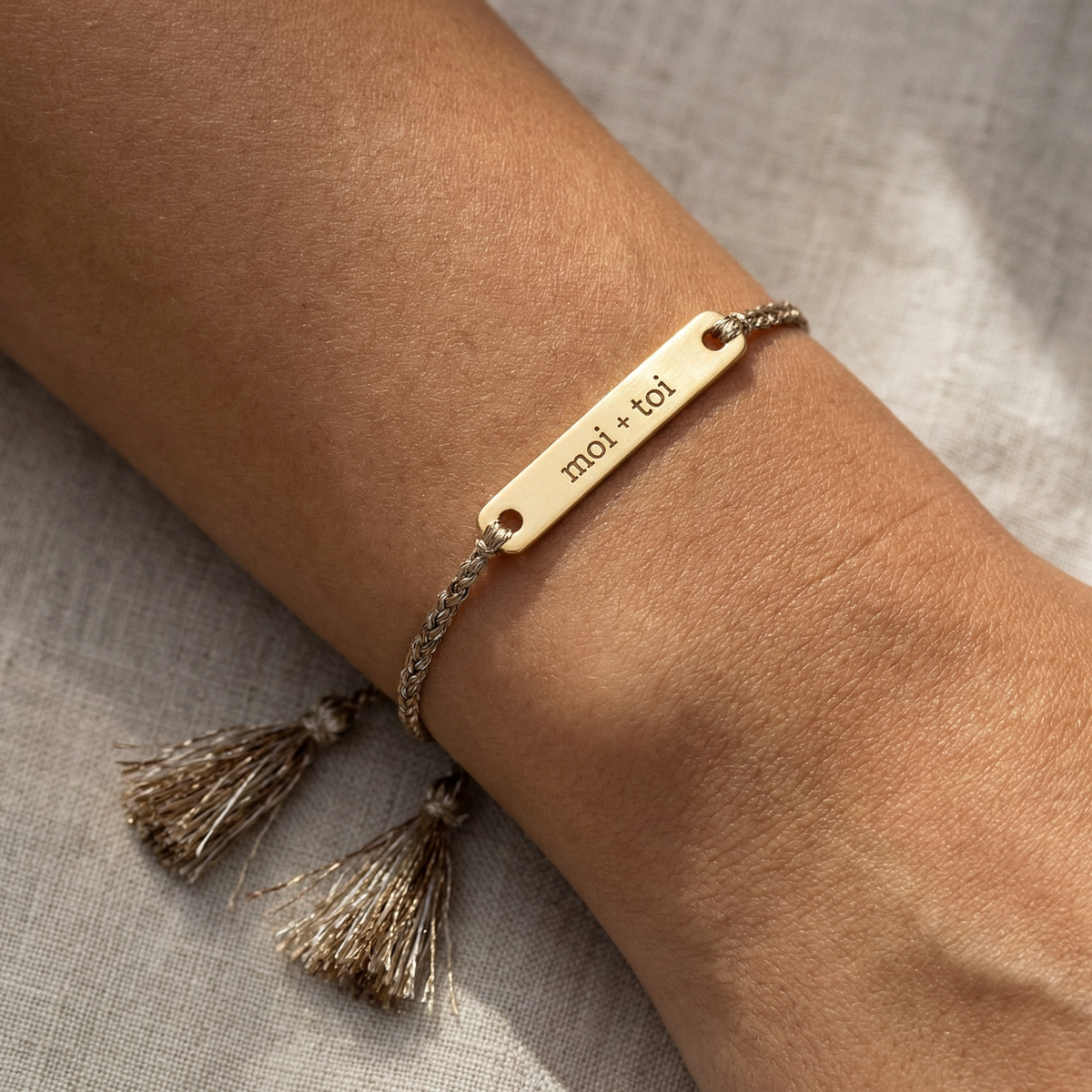 Moi + Toi Love Notes Adjustable Bracelet