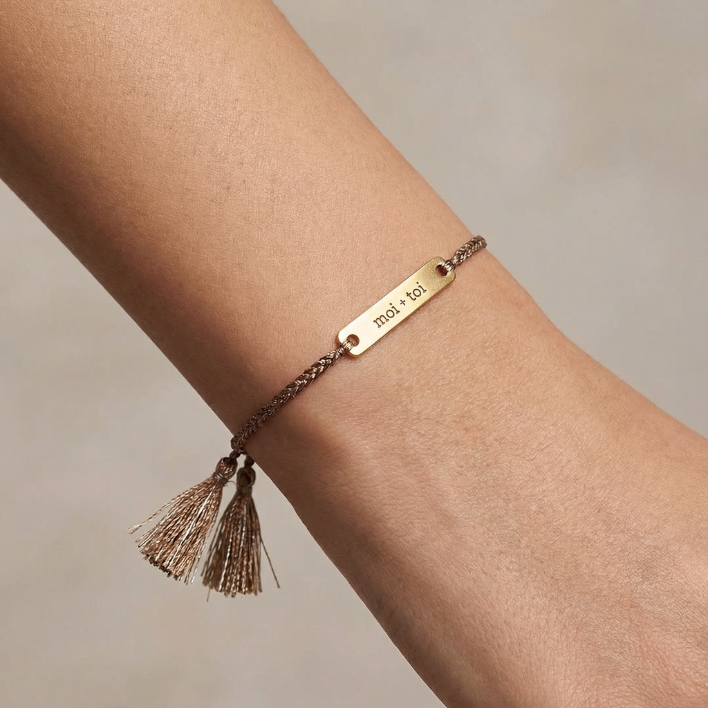 Moi + Toi Love Notes Adjustable Bracelet