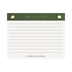 Small Green Gold Rivet Basic Notepad