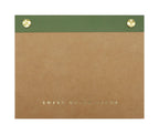 Small Green Gold Rivet Basic Notepad