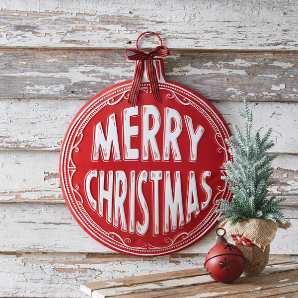 Merry Christmas Ornament Wall Decor