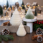 Origami Christmas Tree Candles