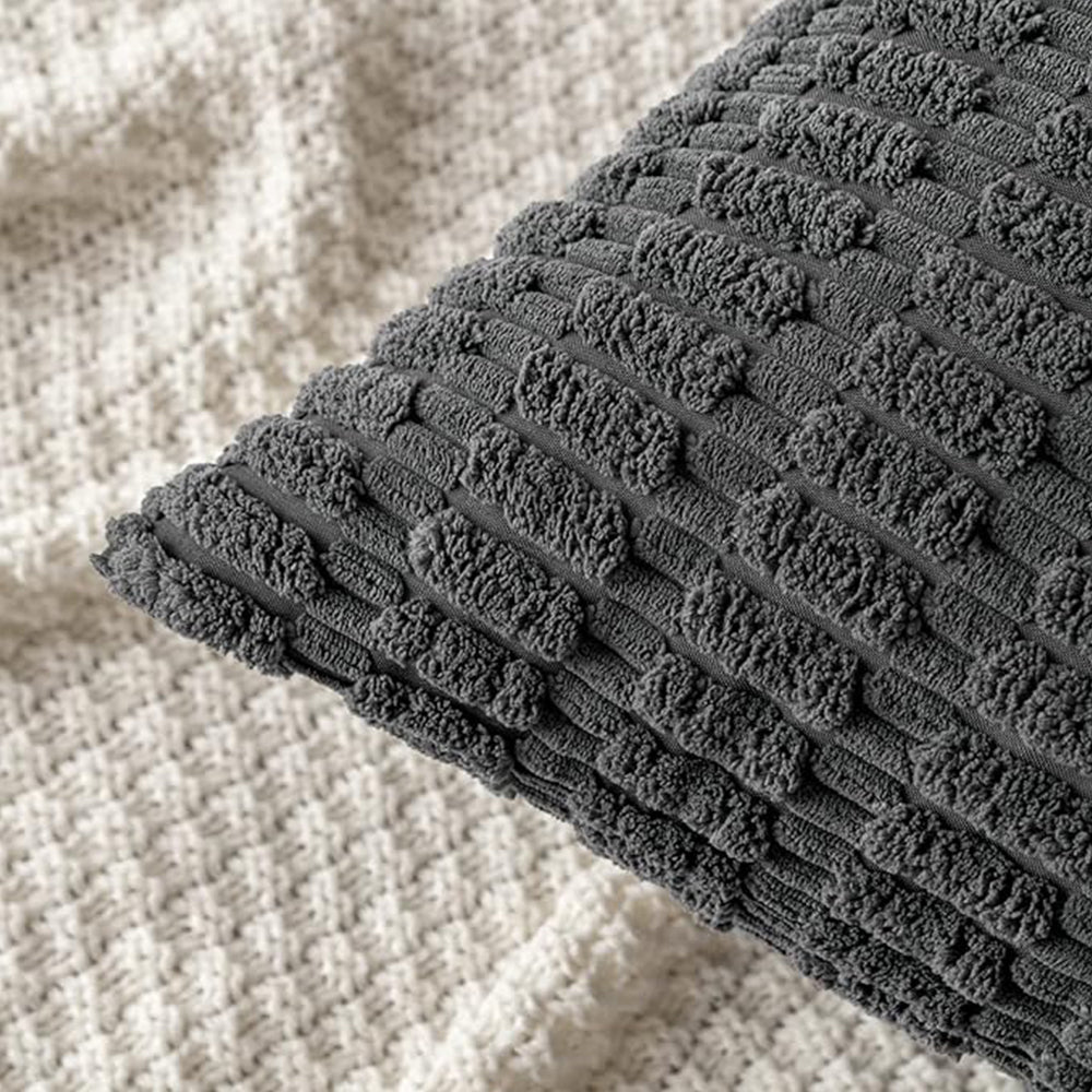 Tufted Dot Corduroy Throw Pillow 18"x18" with 450g Insert