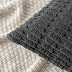 Tufted Dot Corduroy Throw Pillow 18"x18" with 450g Insert
