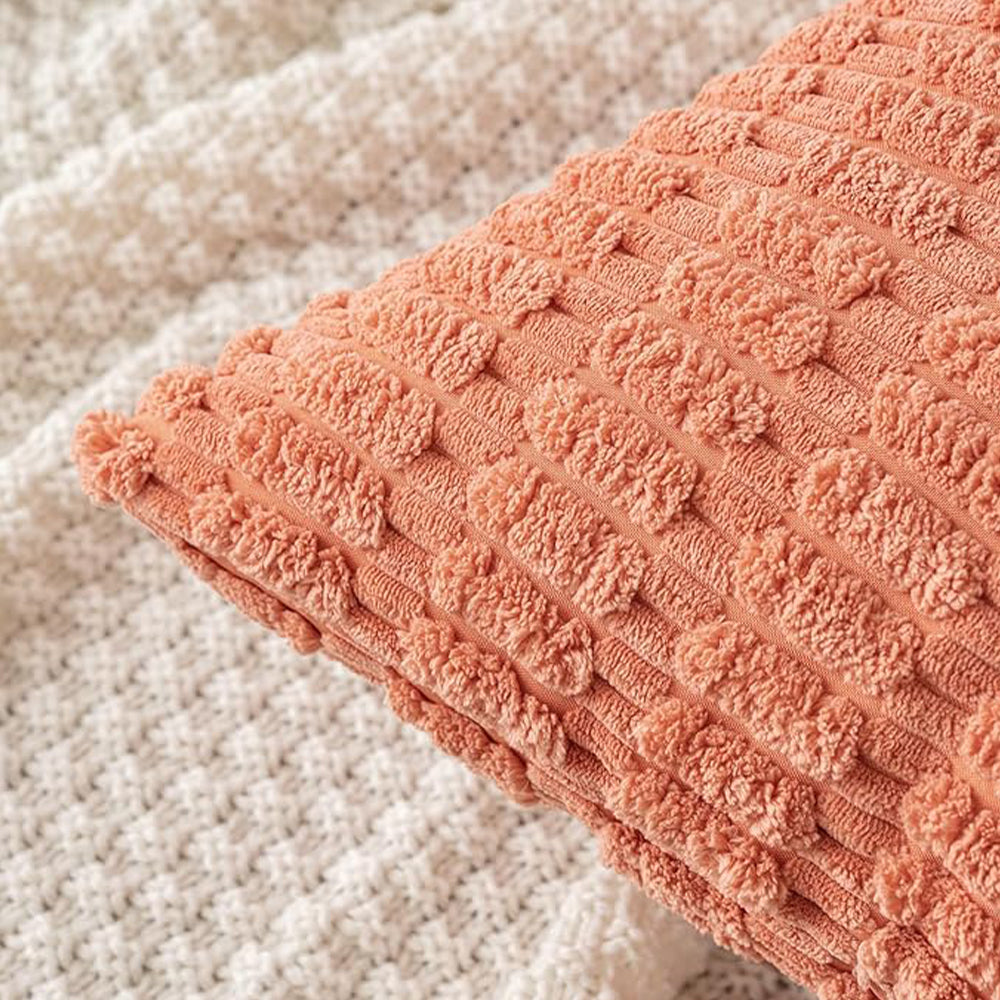 Tufted Dot Corduroy Throw Pillow 18"x18" with 450g Insert