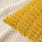 Tufted Dot Corduroy Throw Pillow 18"x18" with 450g Insert
