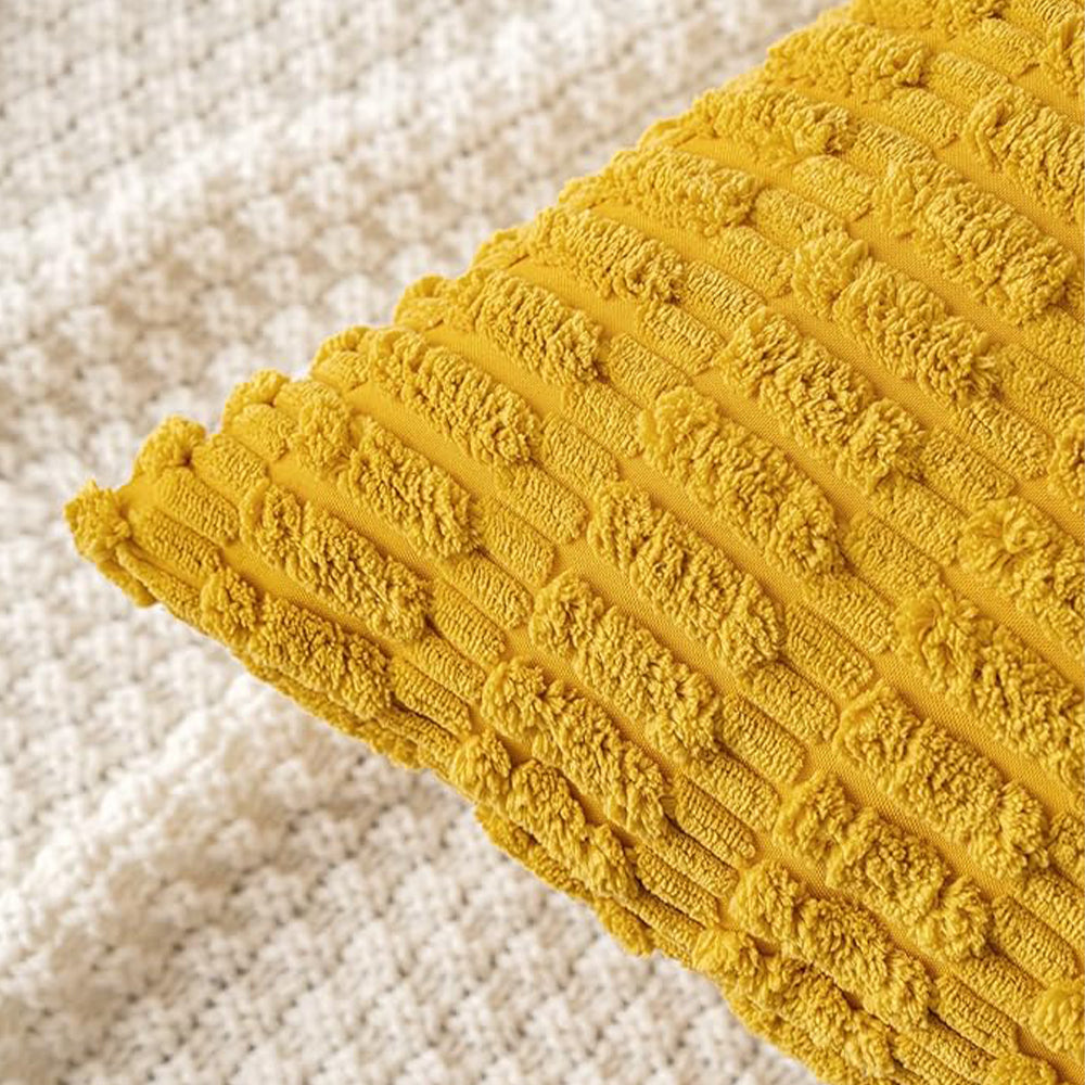 Tufted Dot Corduroy Throw Pillow 18"x18" with 450g Insert
