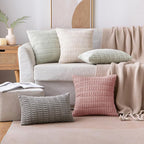 Tufted Dot Corduroy Throw Pillow 18"x18" with 450g Insert