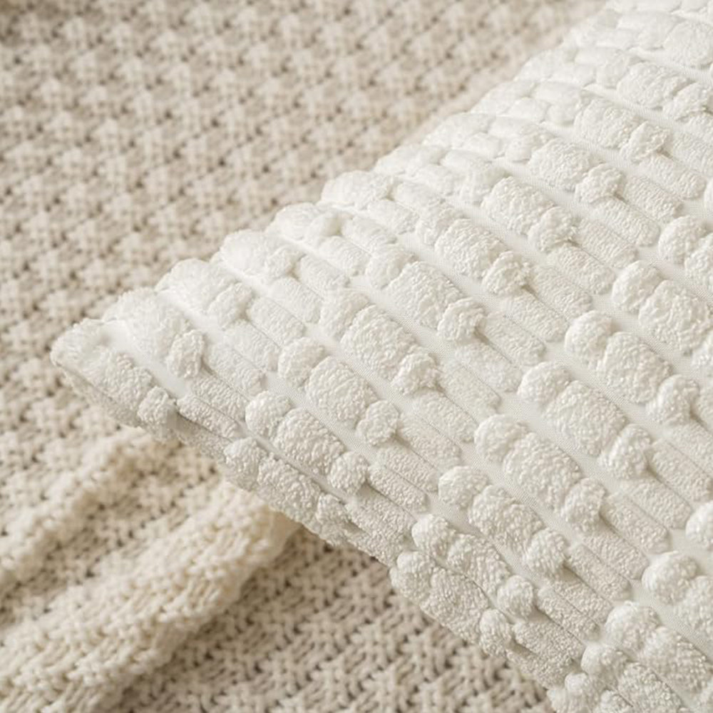 Tufted Dot Corduroy Throw Pillow 18"x18" with 450g Insert