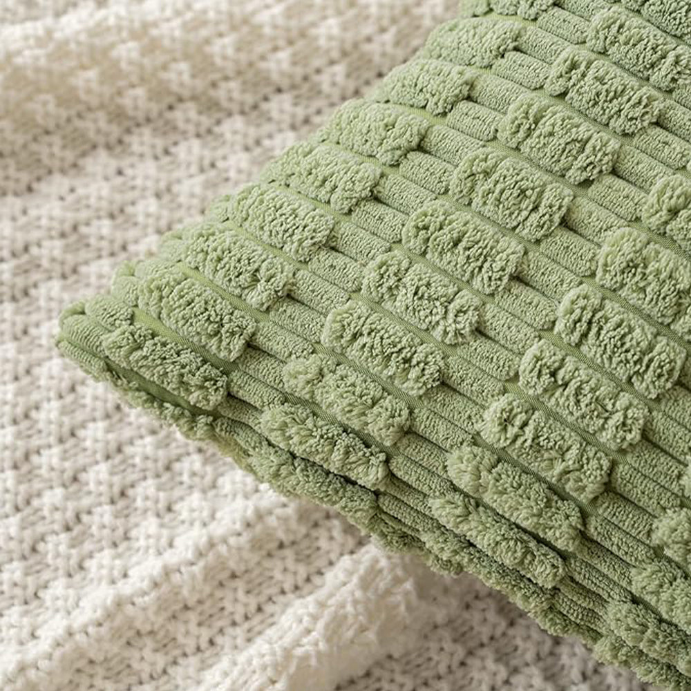 Tufted Dot Corduroy Throw Pillow 18"x18" with 450g Insert
