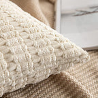 Tufted Dot Corduroy Throw Pillow 18"x18" with 450g Insert