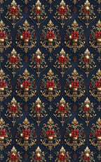 Royal Holiday Crest Wrapping Paper