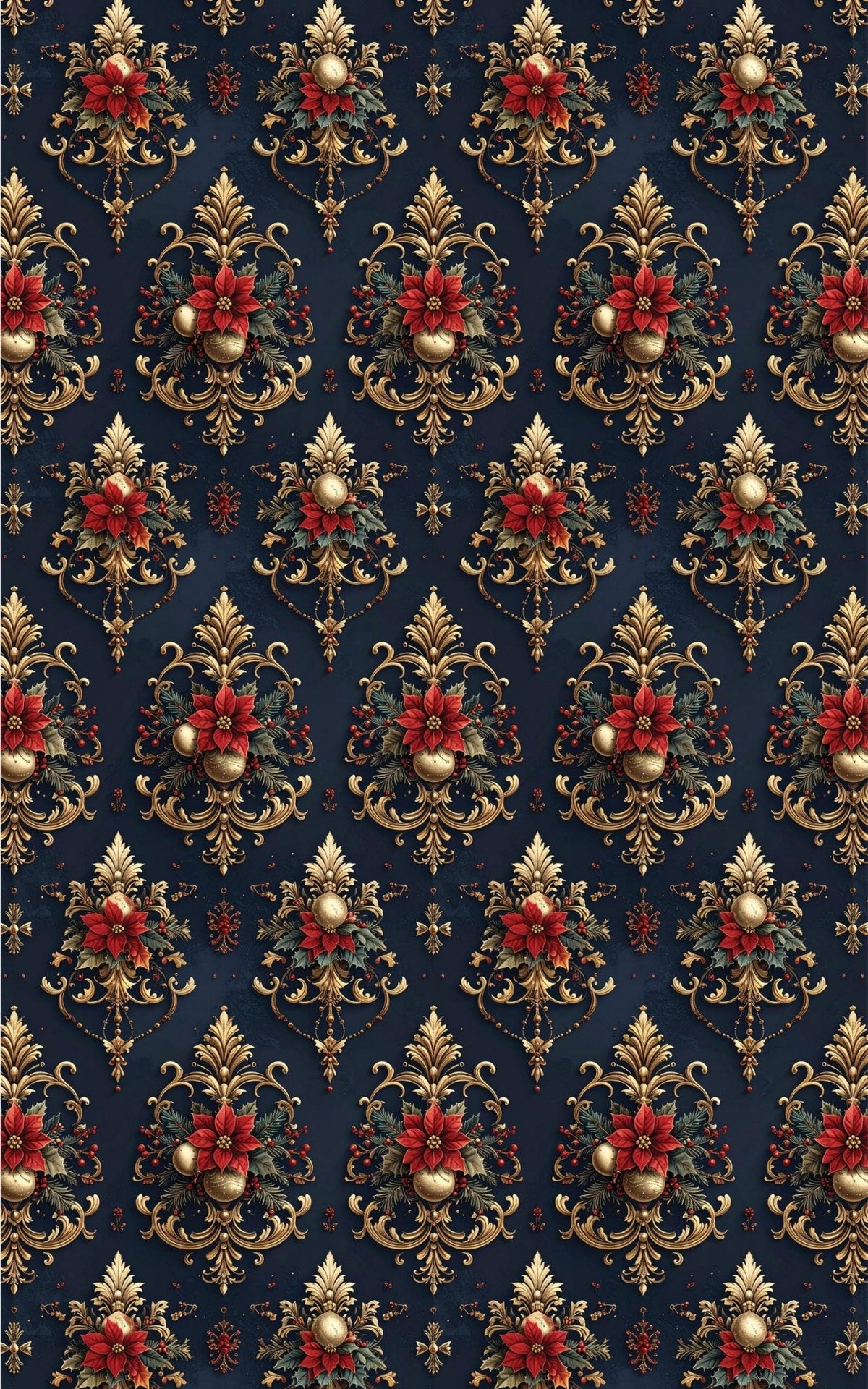 Royal Holiday Crest Wrapping Paper