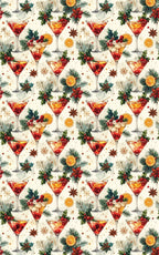 Vintage Cocktail Christmas Wrapping Paper