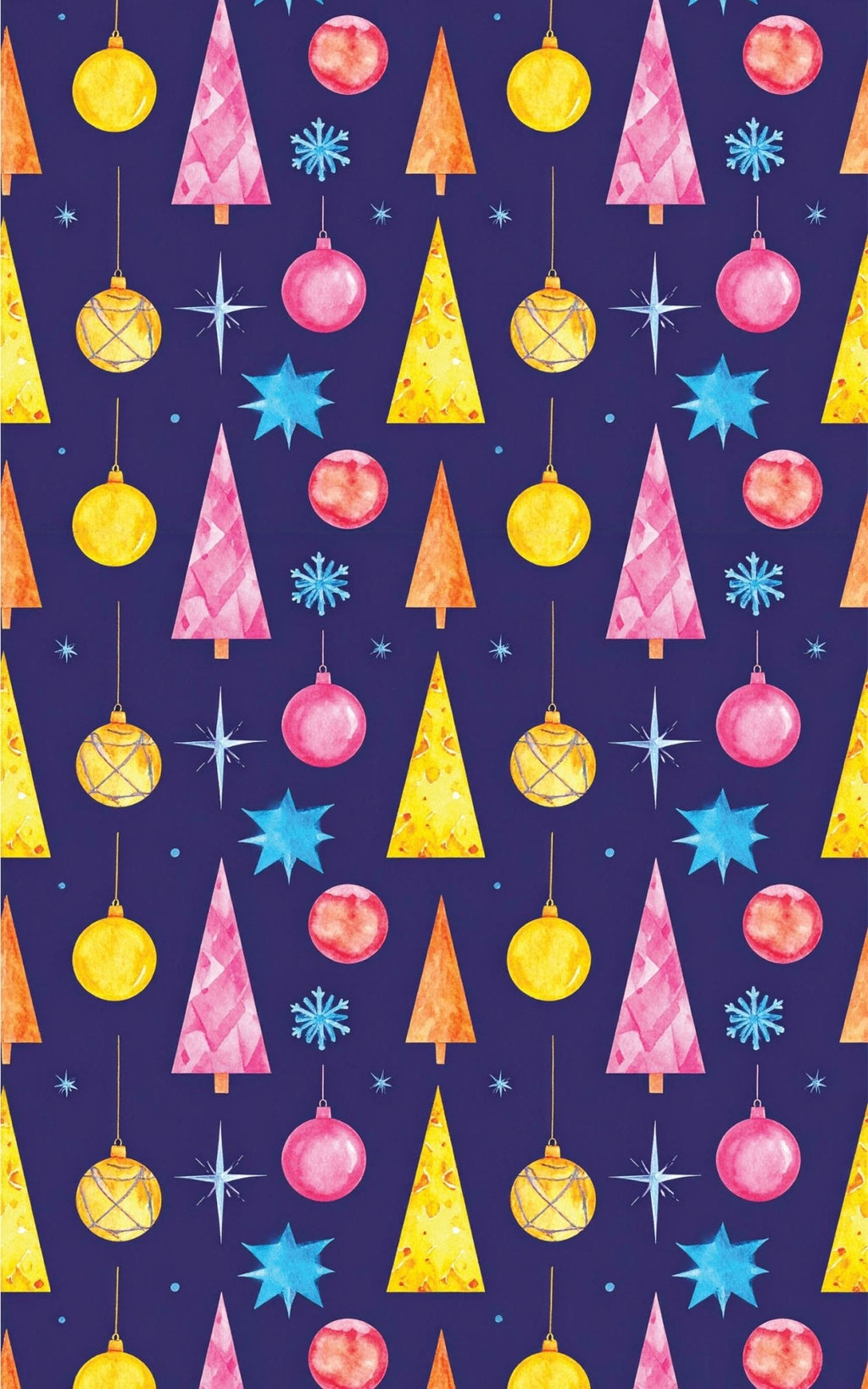 Space Age Christmas Wrapping Paper