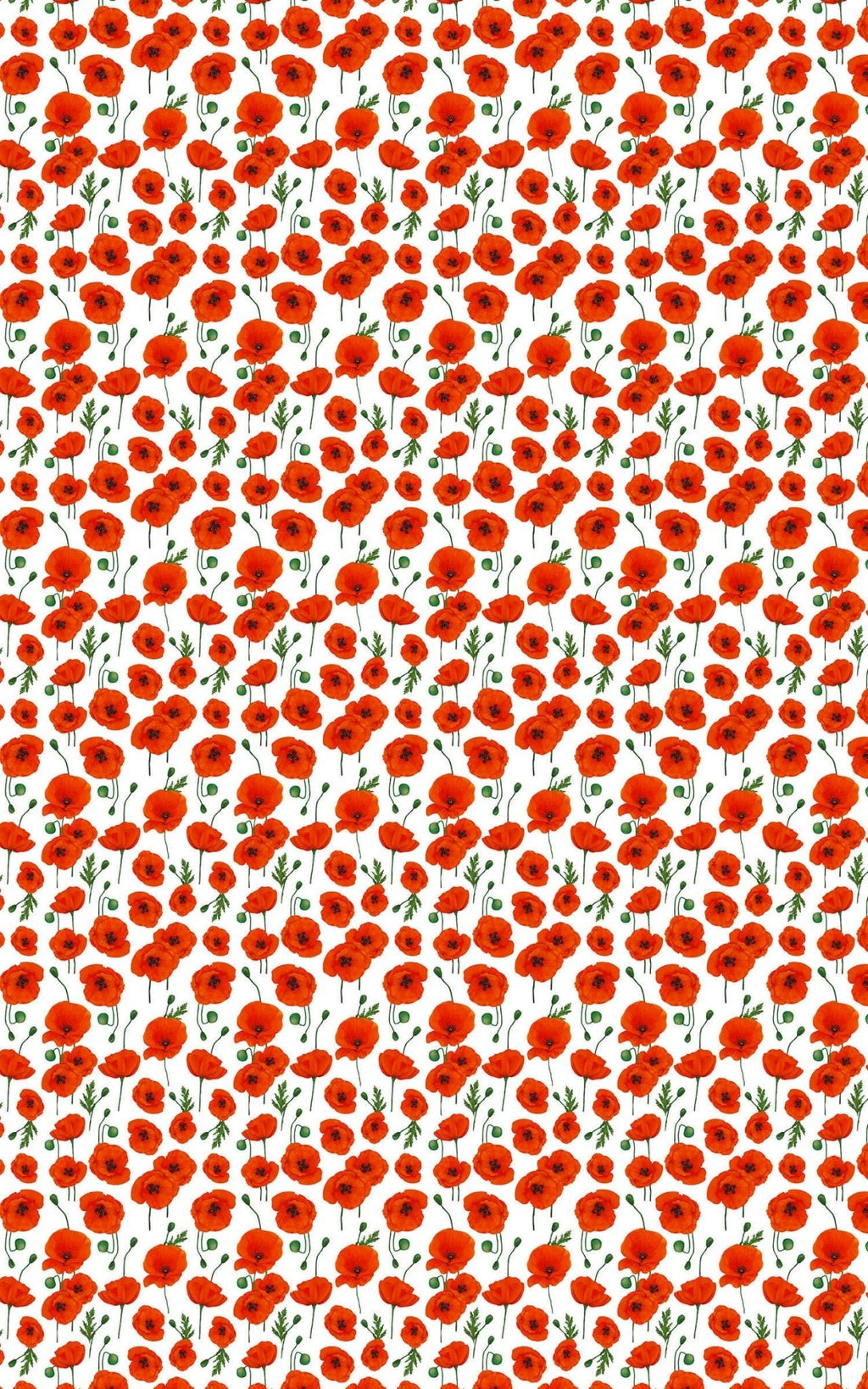Summer Flowers II White Wrapping Paper