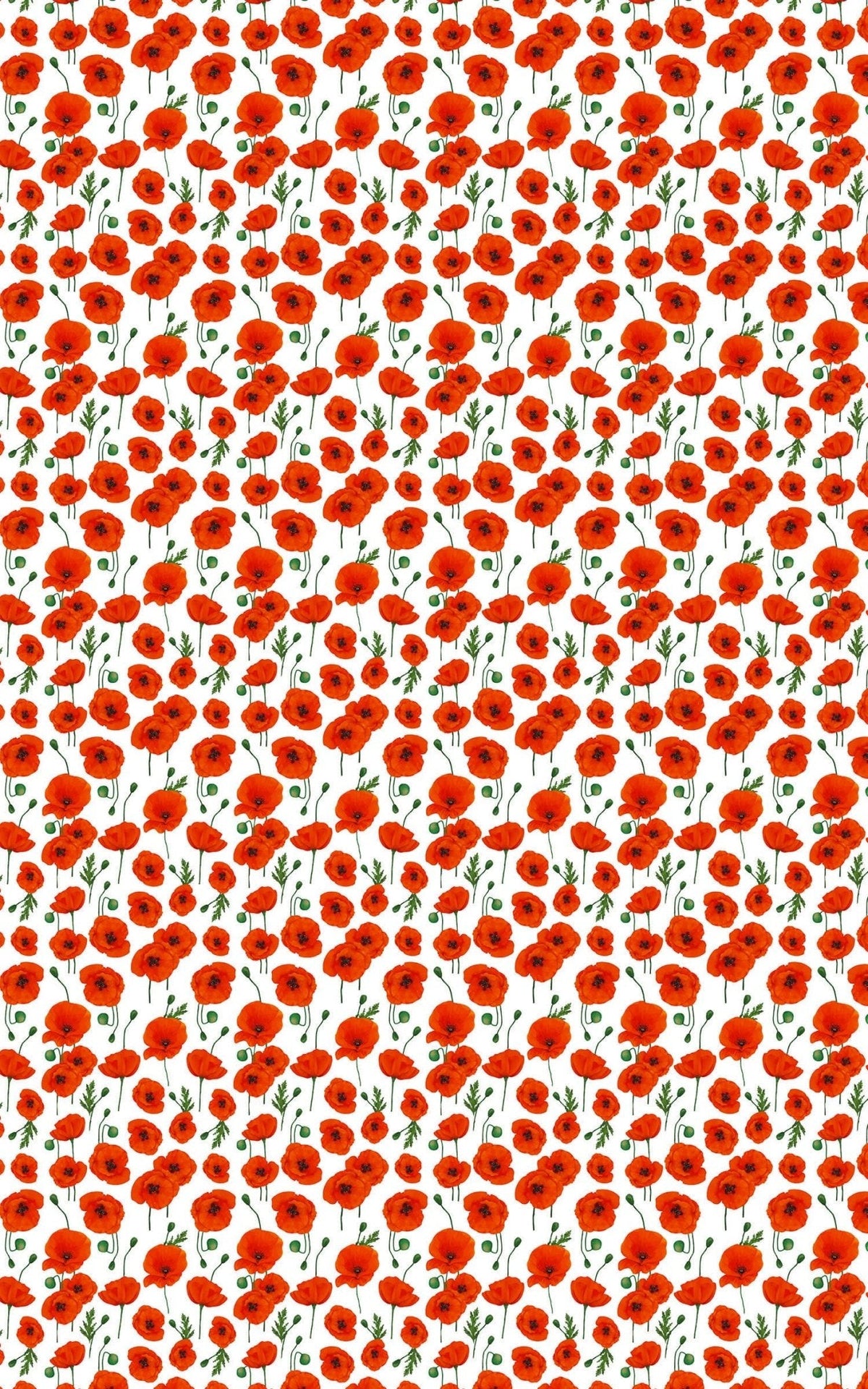 Summer Flowers II White Wrapping Paper