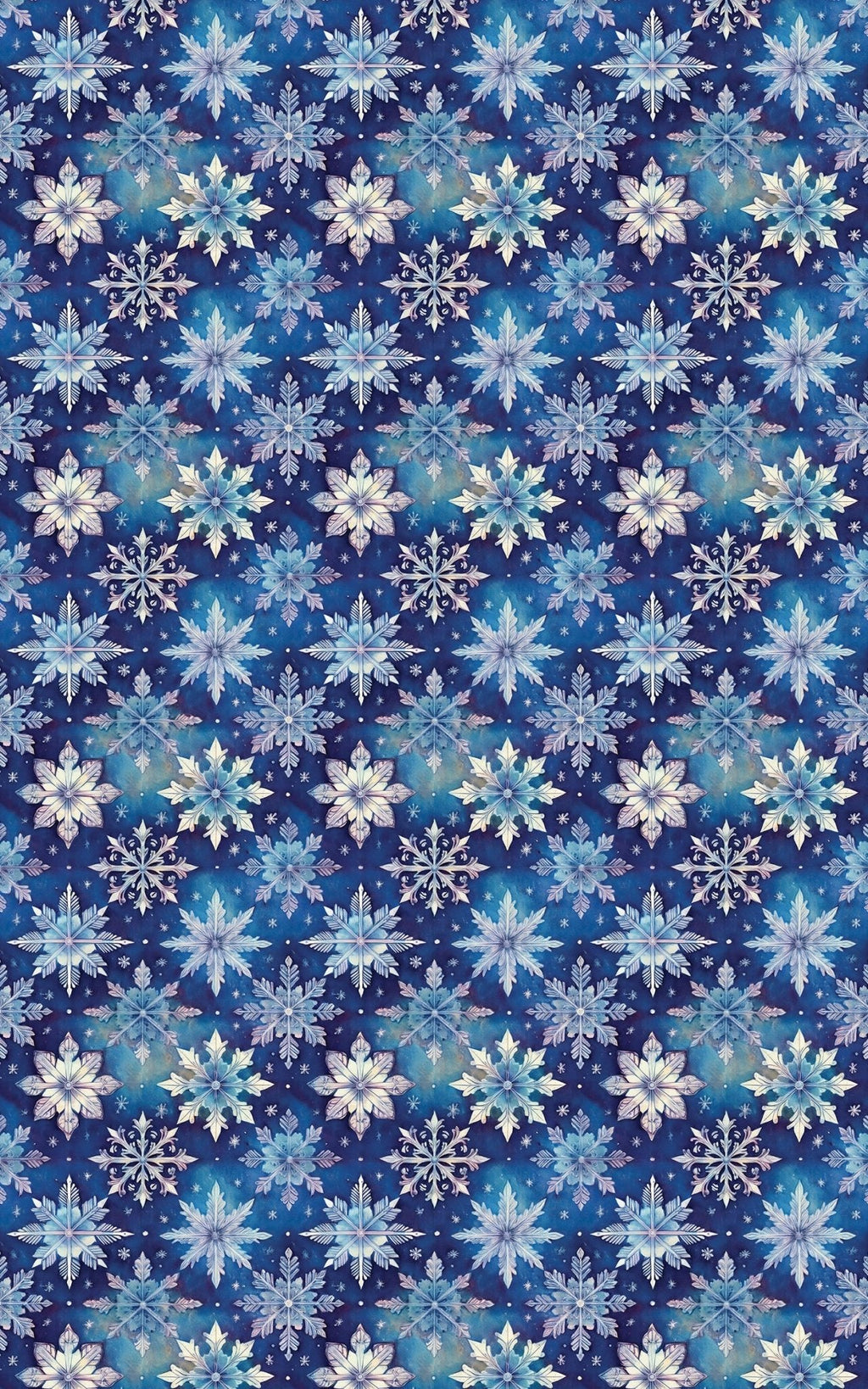 Frosted Snowflake Suite Wrapping Paper