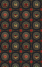 Victorian Christmas Medallions Wrapping Paper
