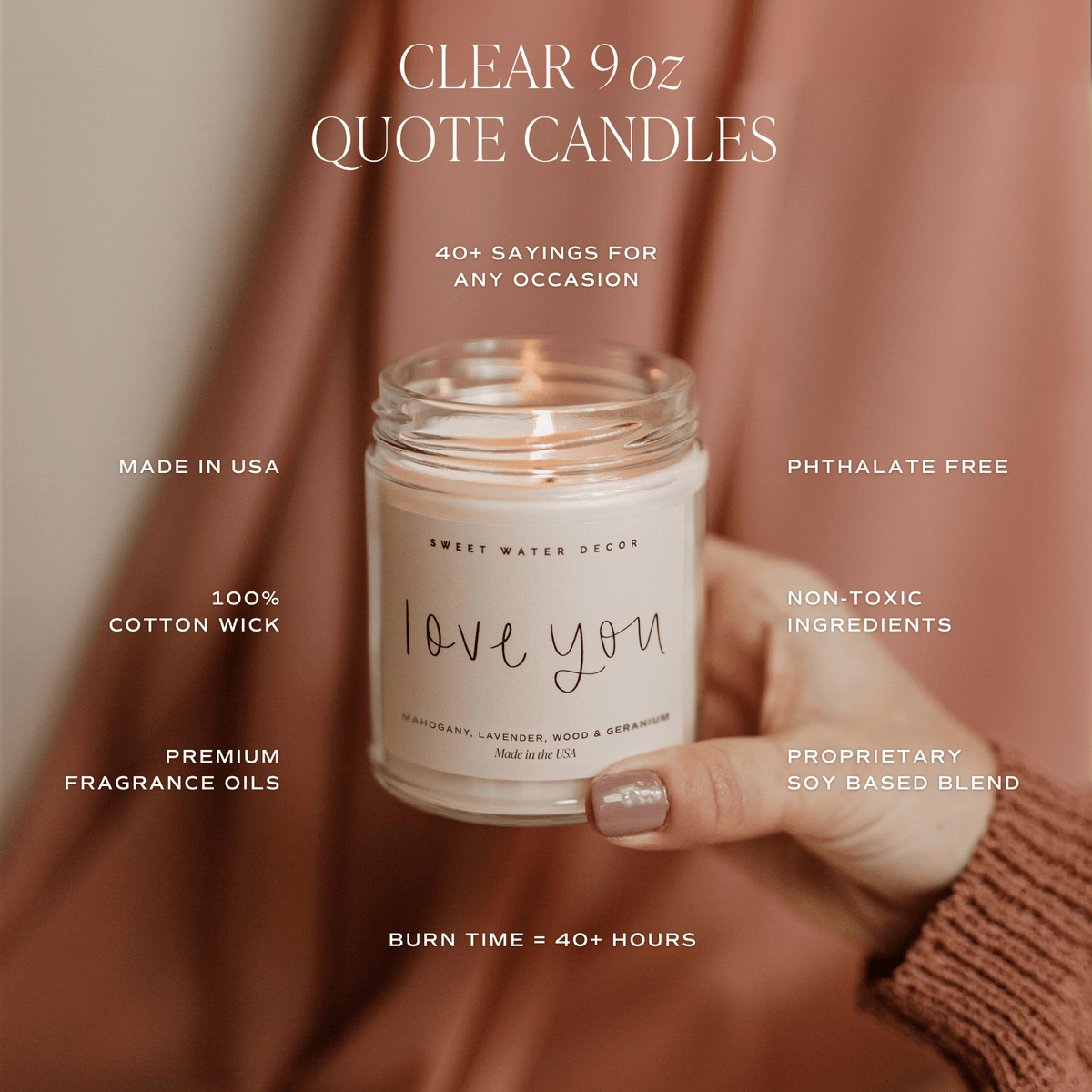 OMG! You're Engaged! Soy Candle - Clear Jar - 9 oz