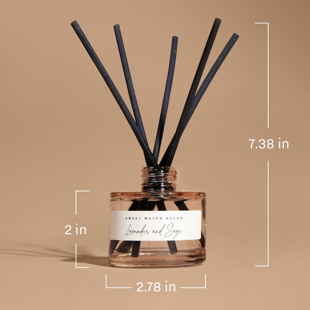 Salt & Sea Blue Glass Reed Diffuser