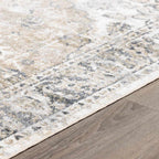 Rudo Beige Flat Pile Washable Rug
