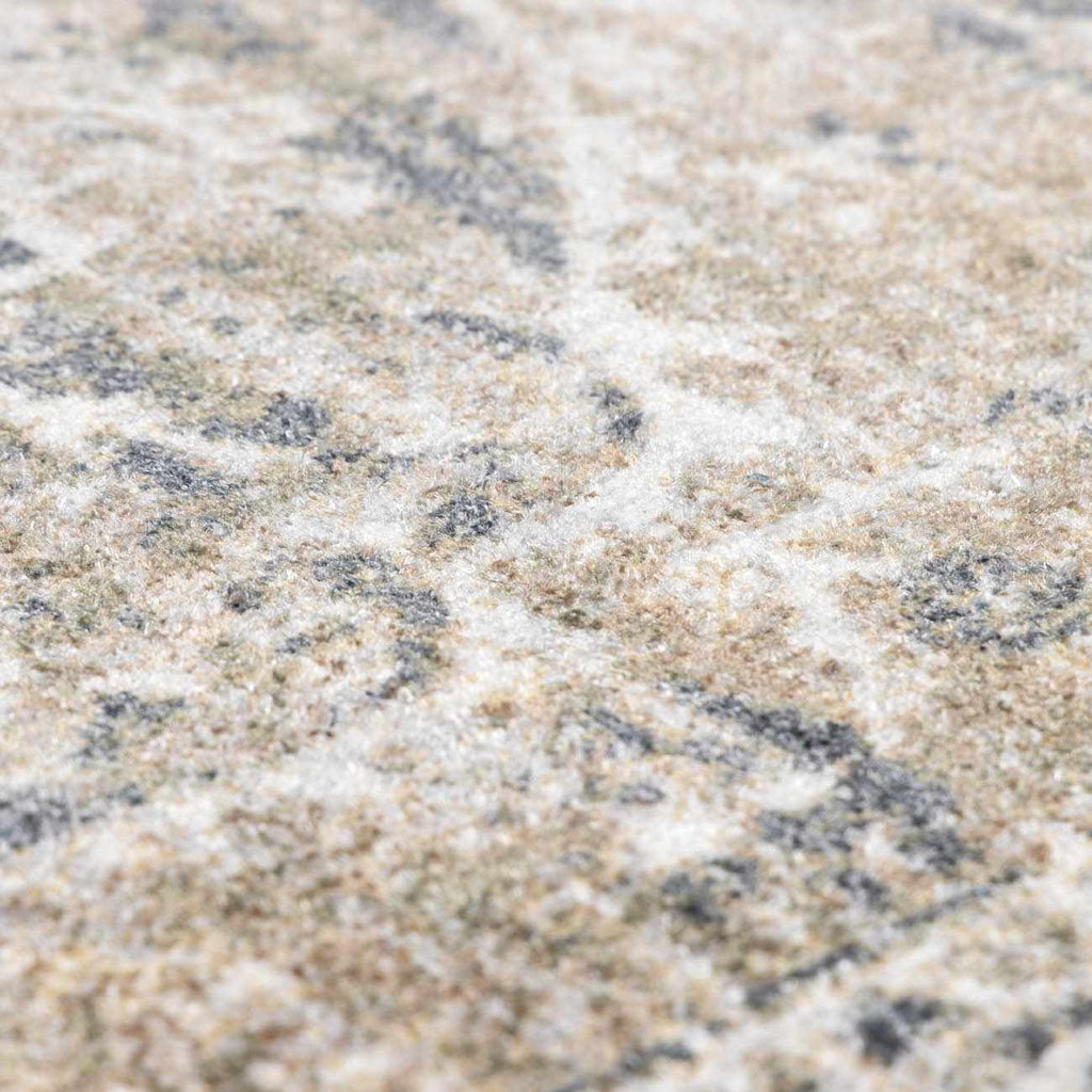 Rudo Beige Flat Pile Washable Rug