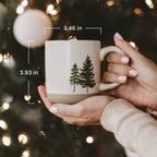 Green Fair Isle Sweater 14 oz Stoneware Coffee Mug